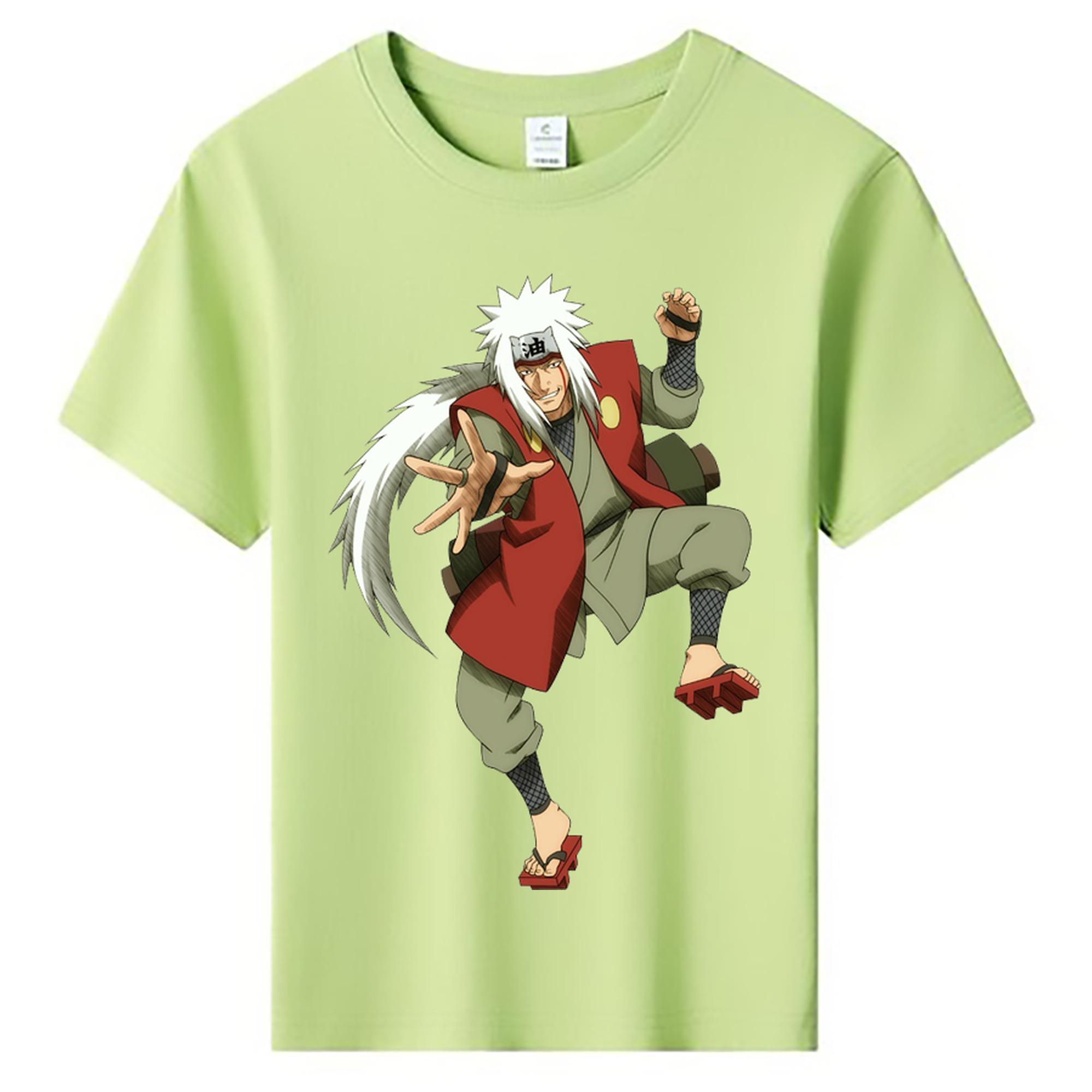 （画像用） NARUTO -ナルト- 自来也（じらいや） Jiraiya 綿100％キッズTシャツ（フロントプリント）